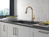 Delta Lenta 19802TZ Single-Handle Pull-Down Kitchen Faucet with TouchTouch 2O Technology