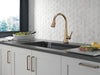 Delta Lenta 19802TZ Single-Handle Pull-Down Kitchen Faucet with TouchTouch 2O Technology