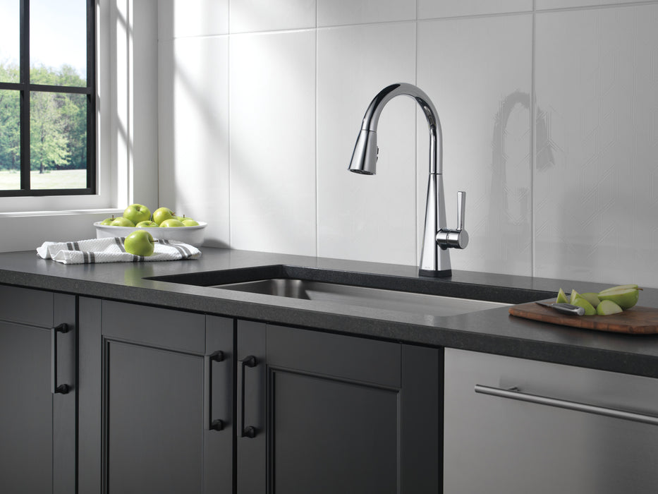 Delta Lenta 19802TZ Single-Handle Pull-Down Kitchen Faucet with TouchTouch 2O Technology