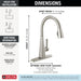 Delta Lenta 19802Z Single-Handle Pull-Down Kitchen Faucet