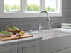 Delta Hazelwood: Single Handle Pull-Down Kitchen Faucet with Soap Dispenser and ShieldSpray Technology