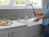 Delta Hazelwood: Single Handle Pull-Down Kitchen Faucet with Soap Dispenser and ShieldSpray Technology