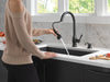 Delta Hazelwood: Single Handle Pull-Down Kitchen Faucet with Soap Dispenser and ShieldSpray Technology
