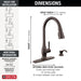 Delta Hazelwood: Single Handle Pull-Down Kitchen Faucet with Soap Dispenser and ShieldSpray Technology