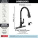 Delta Capertee 19877Z Single Handle Pull-Down Kitchen Faucet with Soap Dispenser and ShieldSpray Technology