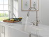 Delta Capertee 19877Z Single Handle Pull-Down Kitchen Faucet with Soap Dispenser and ShieldSpray Technology