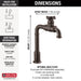 Delta Broderick 1990LFC True Bar Kitchen Faucet