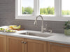 Delta Lakeview: Single Handle Pull-Down Kitchen Faucet with Soap Dispenser and ShieldSpray Technology