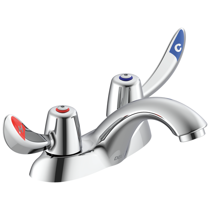 Delta Commercial 21C:21C132 Two Handle Centerset Bathroom Faucet - Less Pop-Up