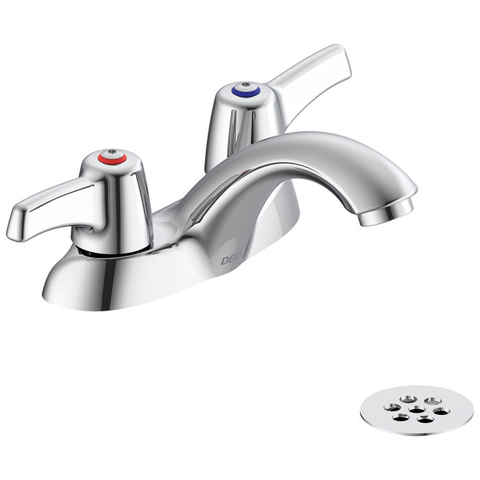 Commercial 21C 21C333 Two Handle Centerset Lavatory Faucet with Grid Strainer