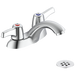 Commercial 21C 21C453 Two Handle Centerset Bathroom Faucet with Grid Strainer
