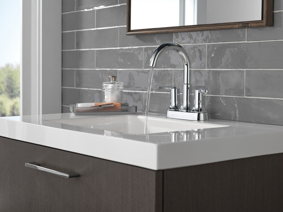 Delta Trinsic: Two Handle Centerset Bathroom Faucet