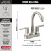 Delta Trinsic 2559 Two Handle Centerset Bathroom Faucet