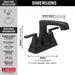 Delta Ashlyn: Two Handle Centerset Lavatory Faucet - Metal Pop-Up
