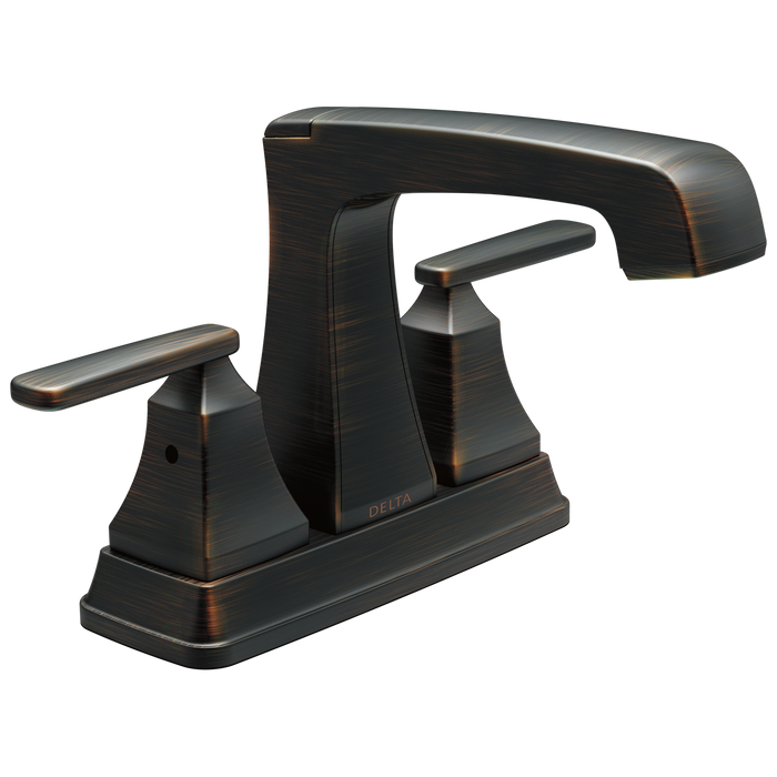 Delta Ashlyn: Two Handle Centerset Lavatory Faucet - Metal Pop-Up