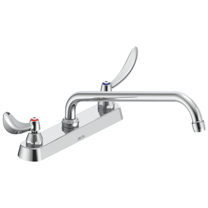 Commercial 26C3 26C3244 Two Handle 8 In Cast Deck-Mount Faucet