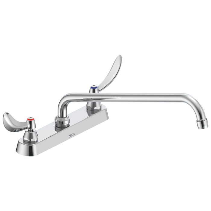 Commercial 26C3 26C3244 Two Handle 8 In Cast Deck-Mount Faucet