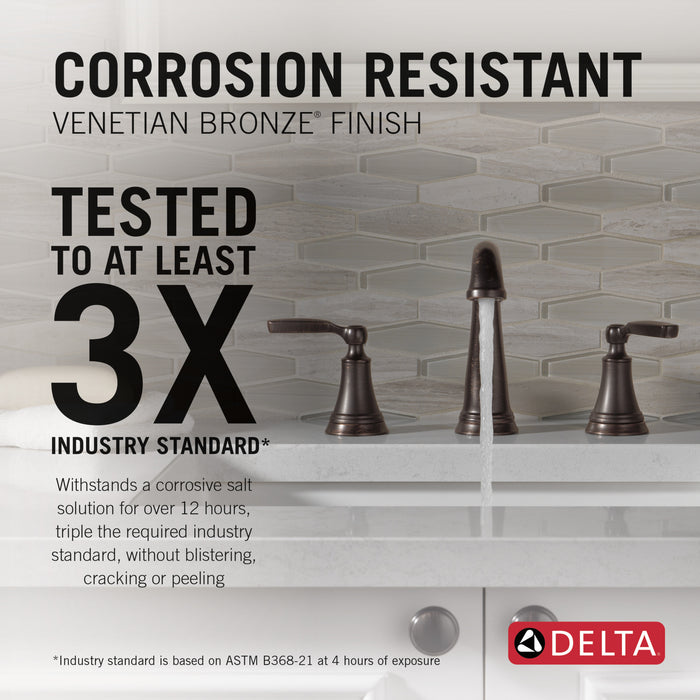 Delta Woodhurst: Two Handle Widespread Bathroom Faucet