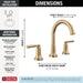 Delta Saylor: Two Handle Widespread Bathroom Faucet
