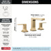 Delta Velum: Two Handle Widespread Bathroom Faucet