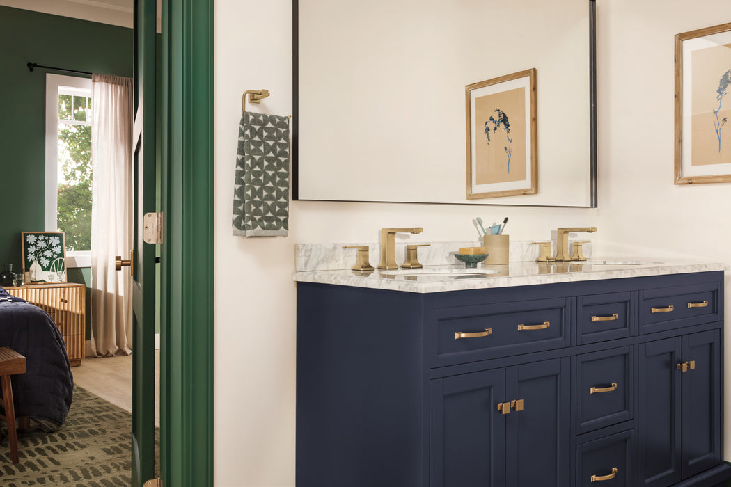 Delta Velum: Two Handle Widespread Bathroom Faucet