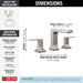 Delta Velum: Two Handle Widespread Bathroom Faucet