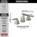 Delta Trillian 35543 Two Handle Widespread Bathroom Faucet