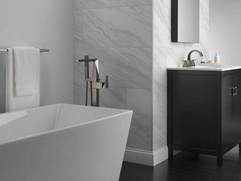 Delta Trillian™: Two Handle Widespread Bathroom Faucet, lumicoat black stainless - view 4