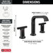 Delta Tetra 35587 Two Handle Widespread Bathroom Faucet