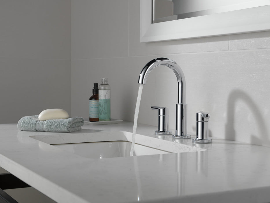 Delta Nicoli 35749LF Two Handle Widespread Bathroom Faucet, chrome - view 2