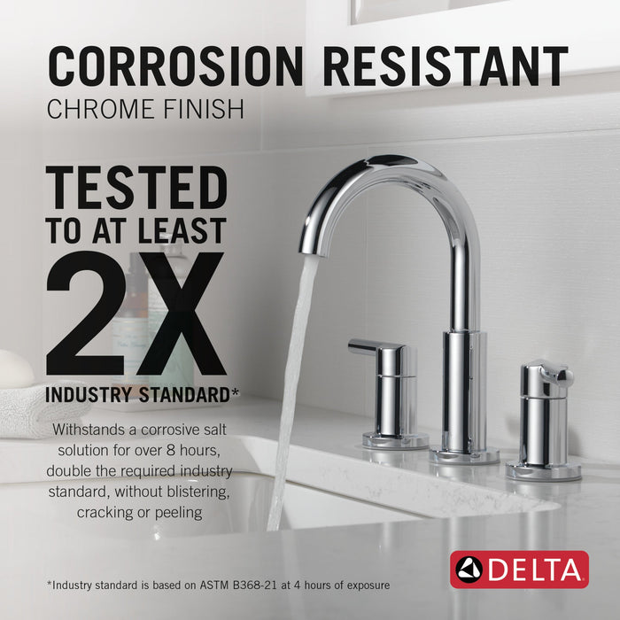 Delta Nicoli 35749LF Two Handle Widespread Bathroom Faucet, chrome - view 5