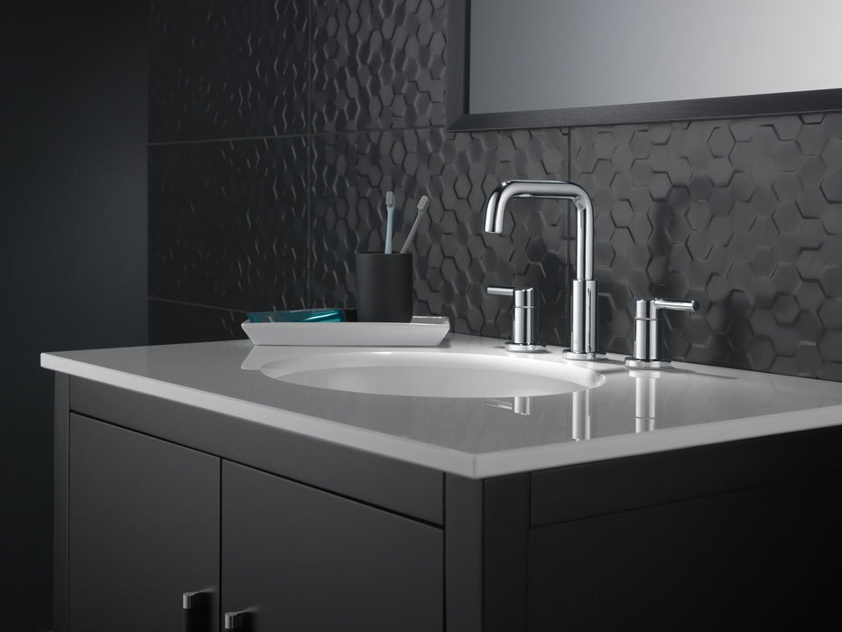 Delta Nicoli 35849LF Two Handle Widespread Bathroom Faucet, chrome - view 3
