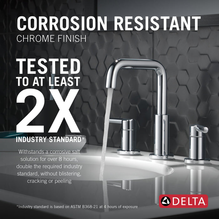 Delta Nicoli 35849LF Two Handle Widespread Bathroom Faucet, chrome - view 5