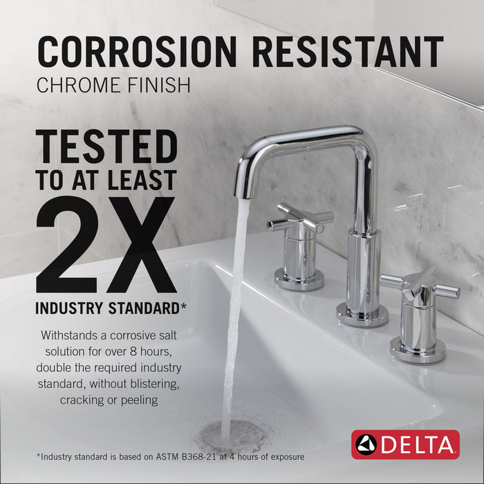 Delta Nicoli 35894LF Two Handle Widespread Bathroom Faucet, chrome - view 5