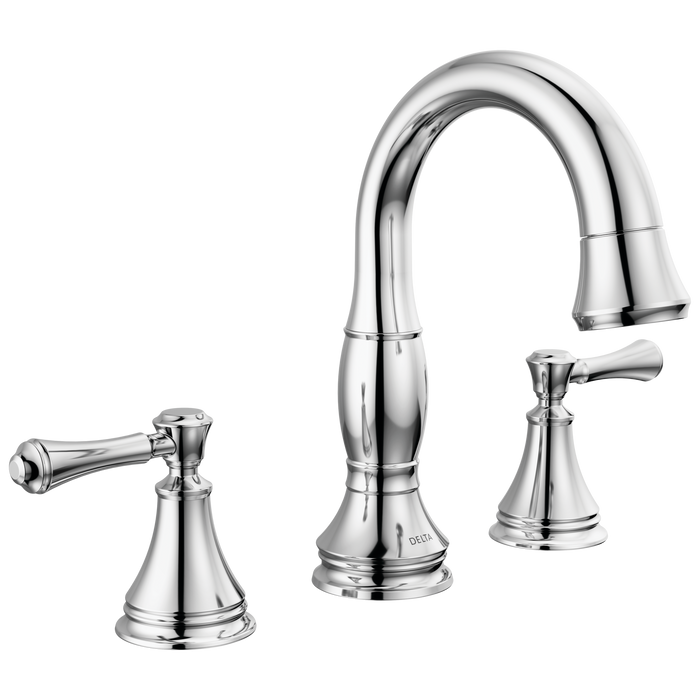 Delta Cassidy 3597 Two Handle Widespread Pull Down Bathroom Faucet