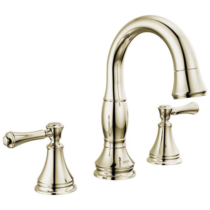 Delta Cassidy 3597 Two Handle Widespread Pull Down Bathroom Faucet