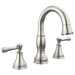 Delta Cassidy 3597 Two Handle Widespread Pull Down Bathroom Faucet