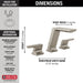 Delta Pivotal 3599LF Two Handle Widespread Bathroom Faucet