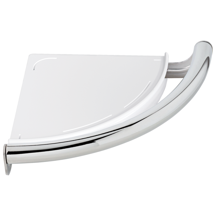 Delta BathSafety: Contemporary Corner Shelf with Assist Bar