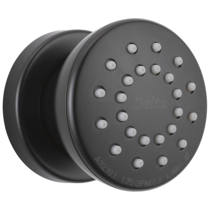 Delta 50102 Surface Mount Body Spray, matte black