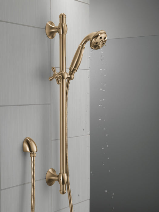 Delta Universal Showering Components 51308 H2OKINETIC 3-Setting Slide Bar Hand Shower, champagne bronze - view 5