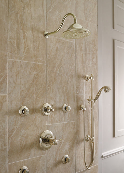 Delta Universal Showering Components 51308 H2OKINETIC 3-Setting Slide Bar Hand Shower, polished nickel - view 3