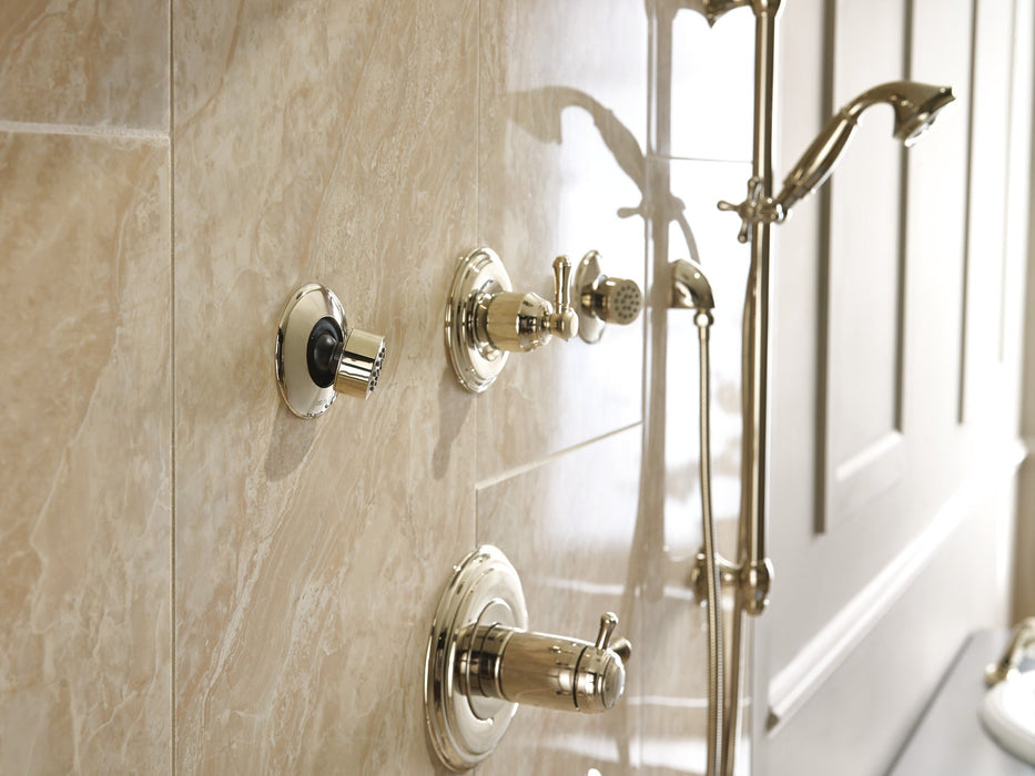 Delta Universal Showering Components 51308 H2OKINETIC 3-Setting Slide Bar Hand Shower, polished nickel - view 4