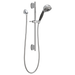 Delta Universal Showering Components: H2OKinetic5-Setting Slide Bar Hand Shower