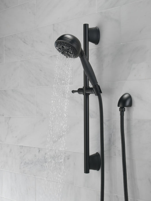 Delta Universal Showering Components: H2OKinetic5-Setting Slide Bar Hand Shower