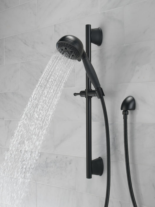 Delta Universal Showering Components: H2OKinetic5-Setting Slide Bar Hand Shower