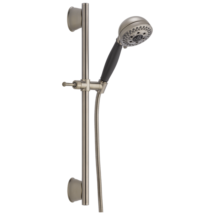 Delta Universal Showering Components: H2OKinetic5-Setting Slide Bar Hand Shower