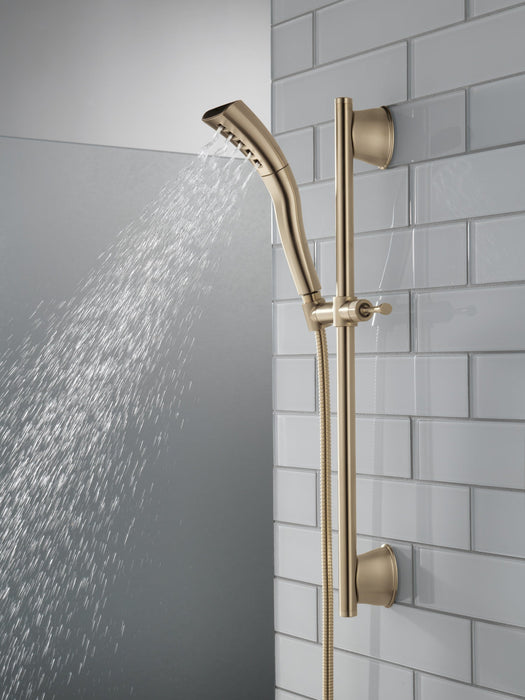 Delta Universal Showering Components 51579 H2OKINETIC Single-Setting Slide Bar Hand Shower, champagne bronze - view 3