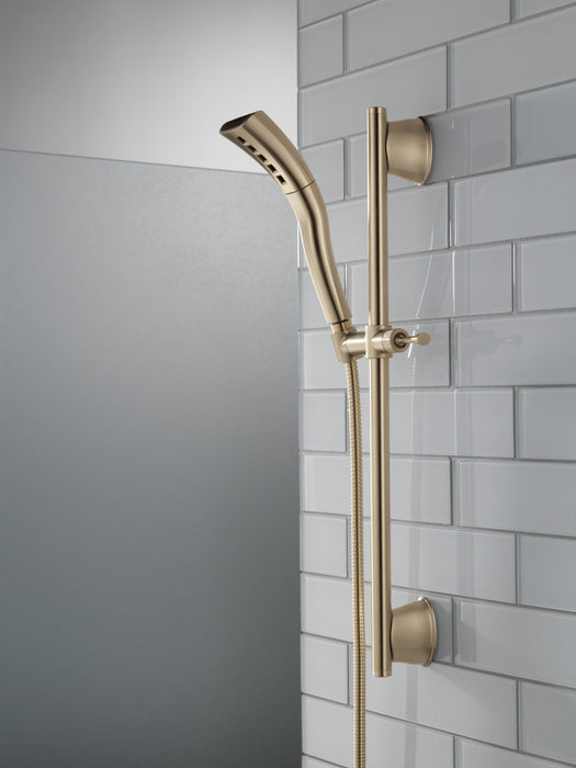 Delta Universal Showering Components 51579 H2OKINETIC Single-Setting Slide Bar Hand Shower, champagne bronze - view 4