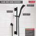 Delta Universal Showering Components 51579 H2OKINETIC Single-Setting Slide Bar Hand Shower, matte black - view 5